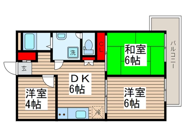 シロタコーポの物件間取画像